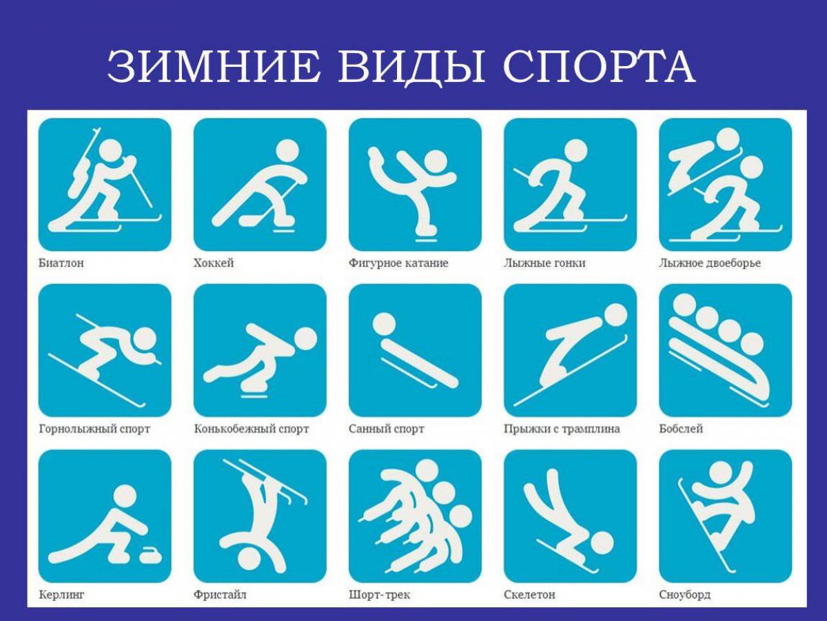 Зимние виды спорта..